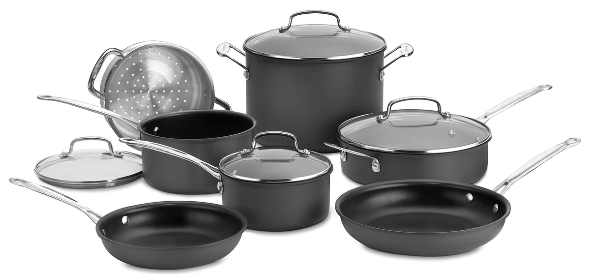 Cuisinart 11-Pc Chefs Classic Non-Stick Hard Anodized Cookware Set