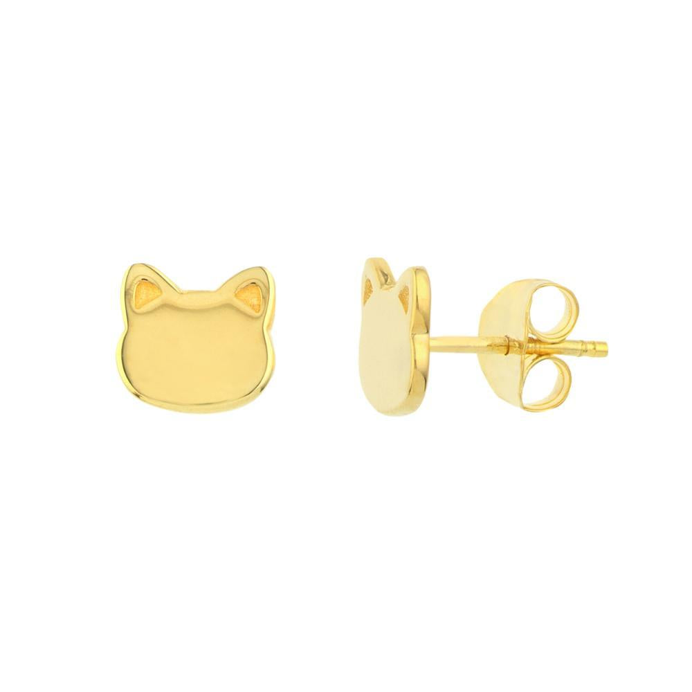 HAWLEY ST Cat Stud Earrings on Post Back