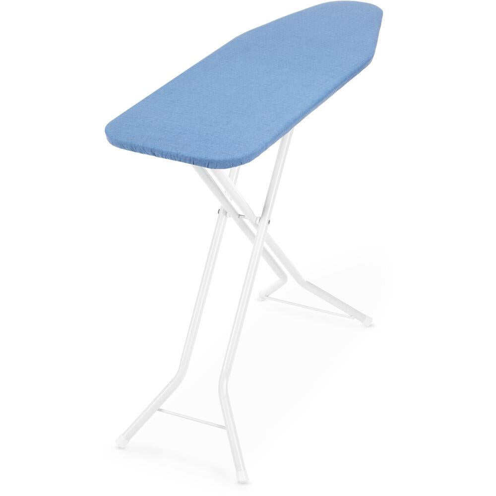 WHITMOR Compact 4-Leg Metal Mesh Top Ironing Board with Padded Blue Cover
