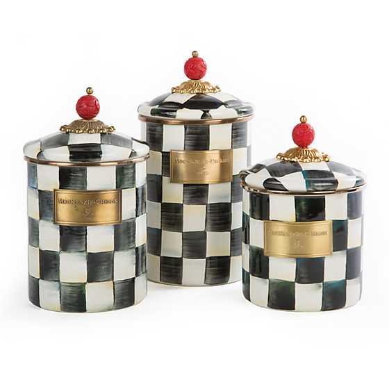MacKenzie-Childs Canisters, Set of 3