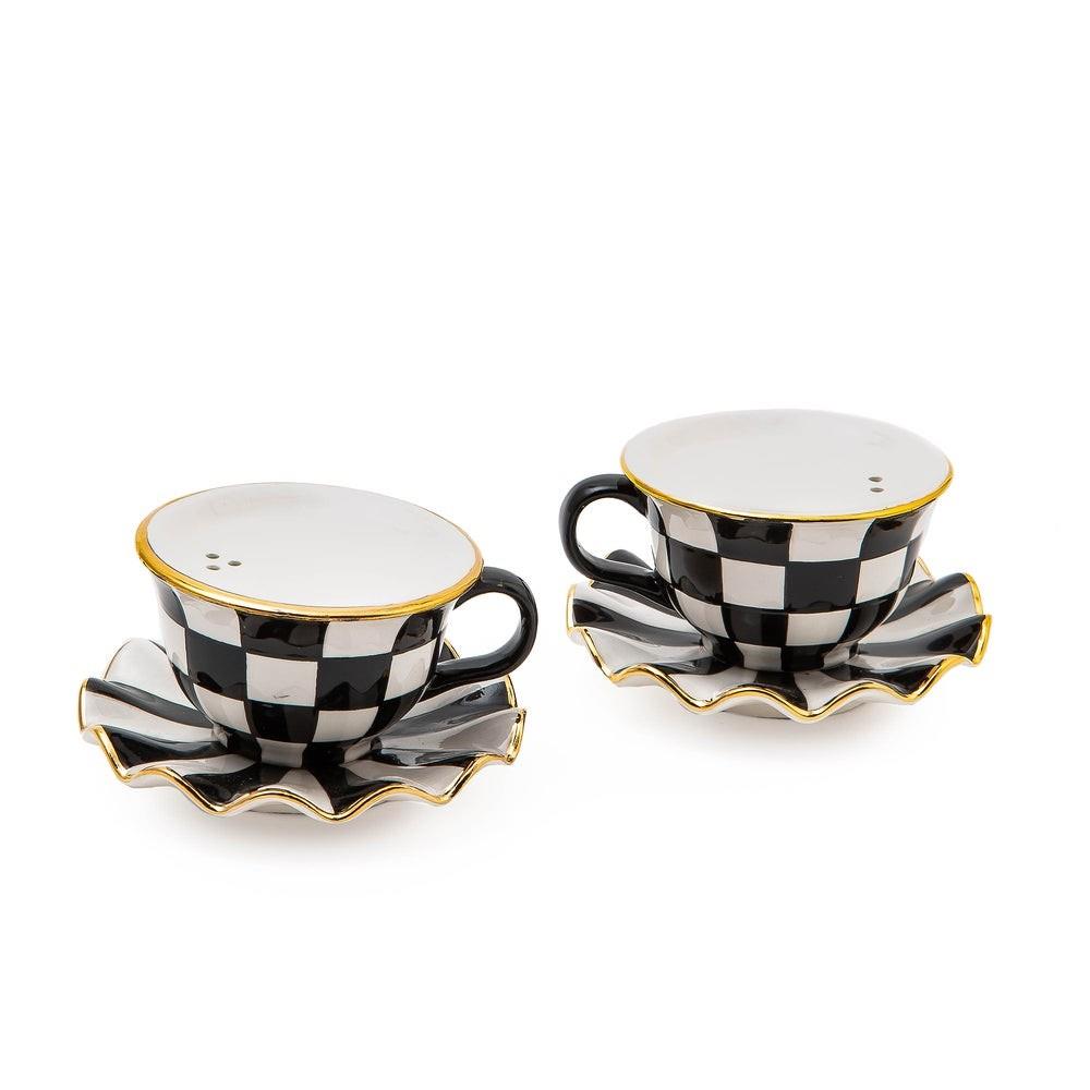 MacKenzie-Childs Teacup Salt & Pepper Set