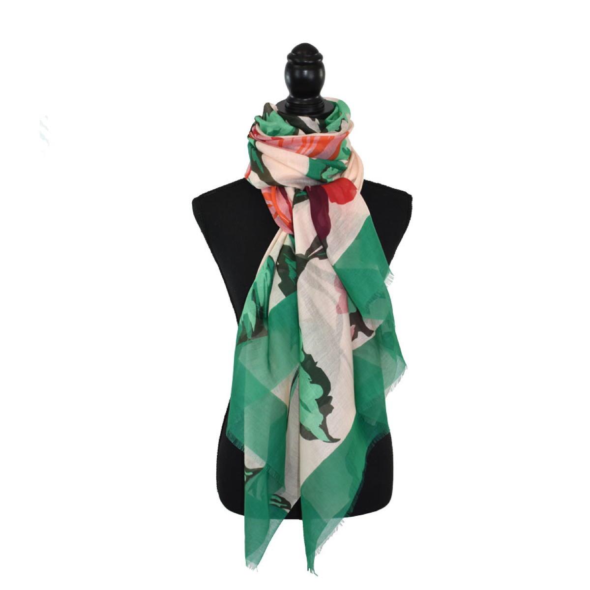 Dupatta Designs Hope Large Floral Pareo Cotton Scarf