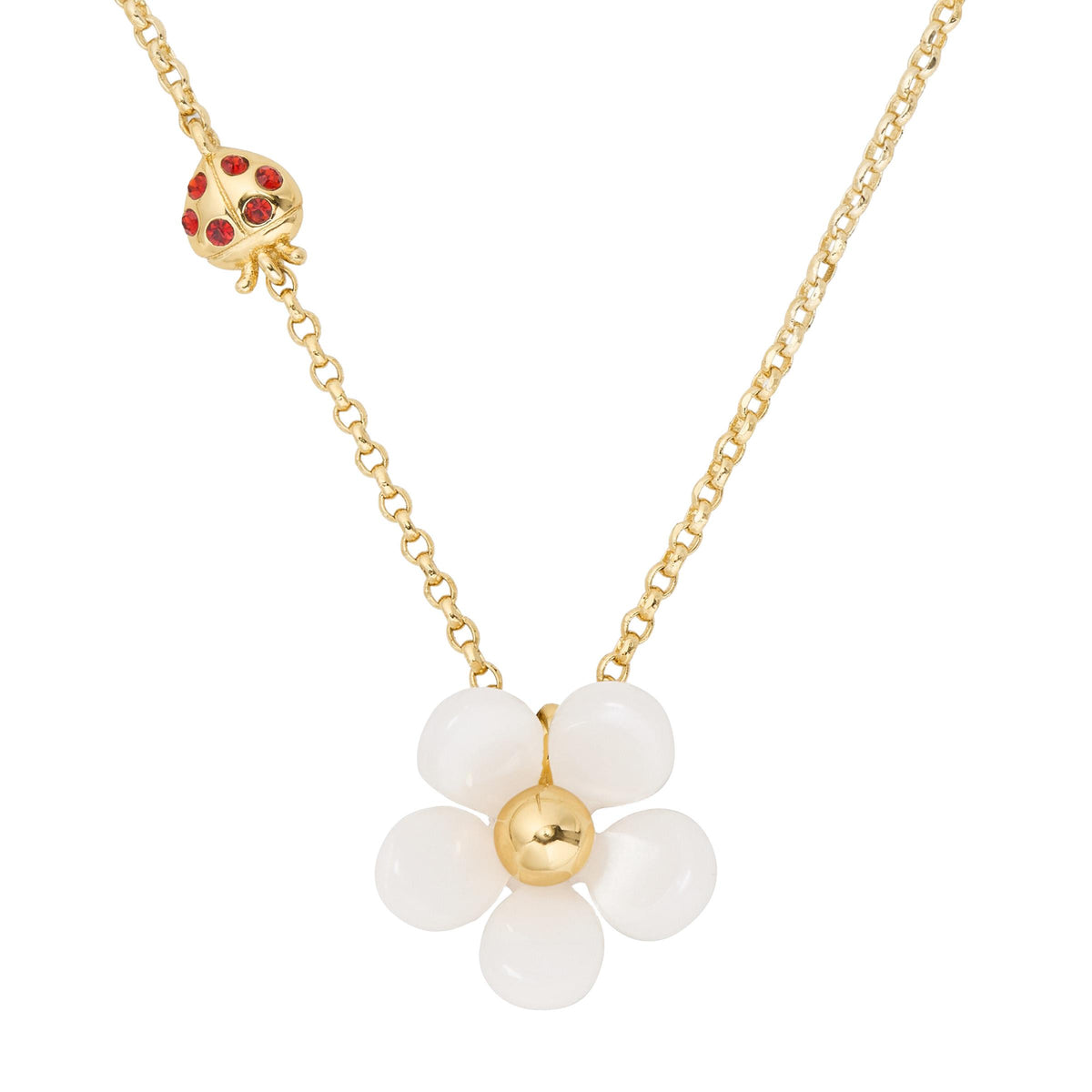 kate spade new york Summer Daze Flower Pendant - White