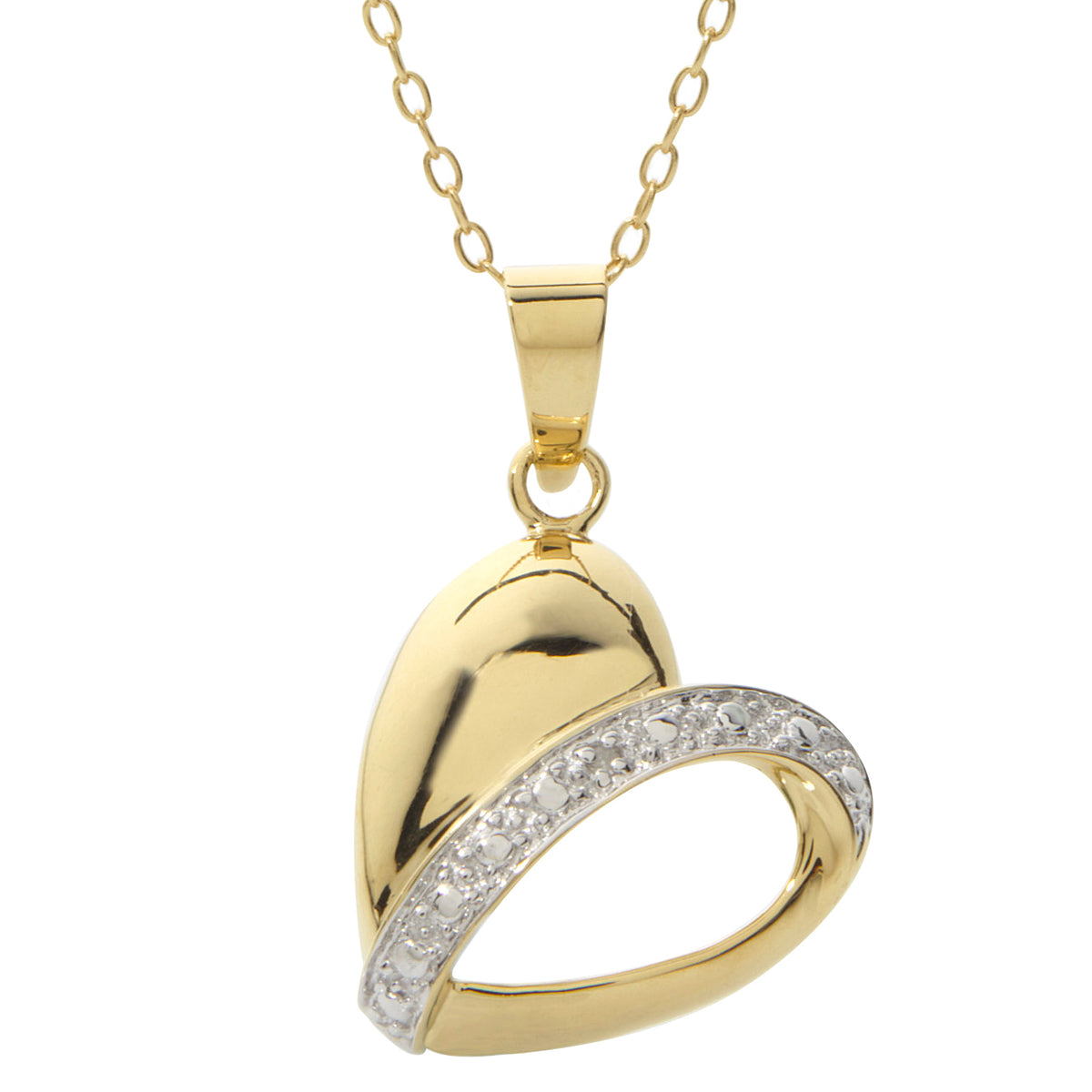 Jilco Inc Diamond Heart Necklace