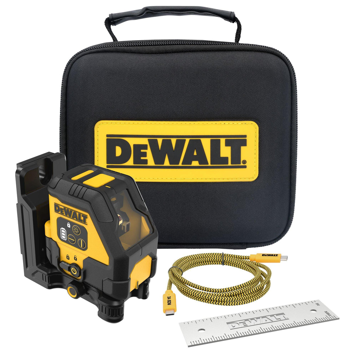 DeWalt USB Rechargeable Red Cross Line Laser Tool - Tool Only