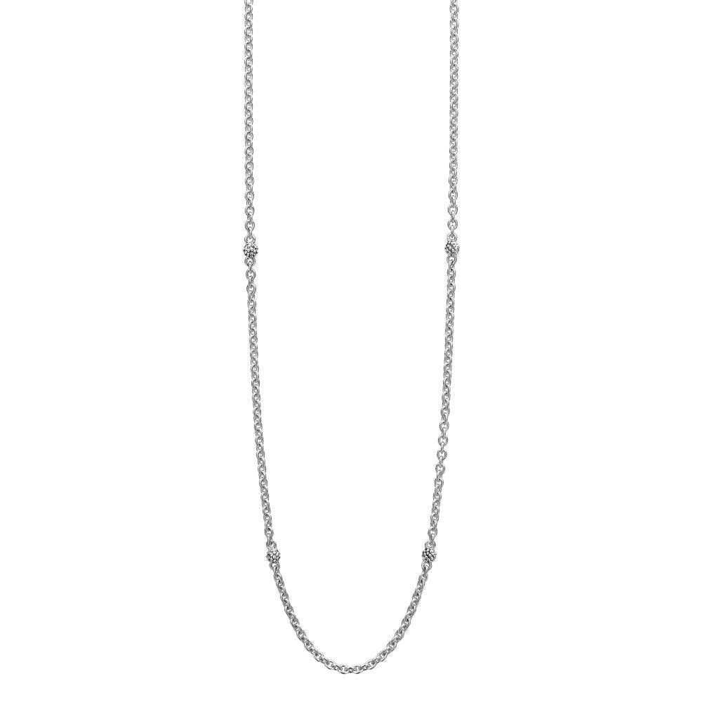 Lagos Sig Cav Lattice Ball Chain Neck Size 22"