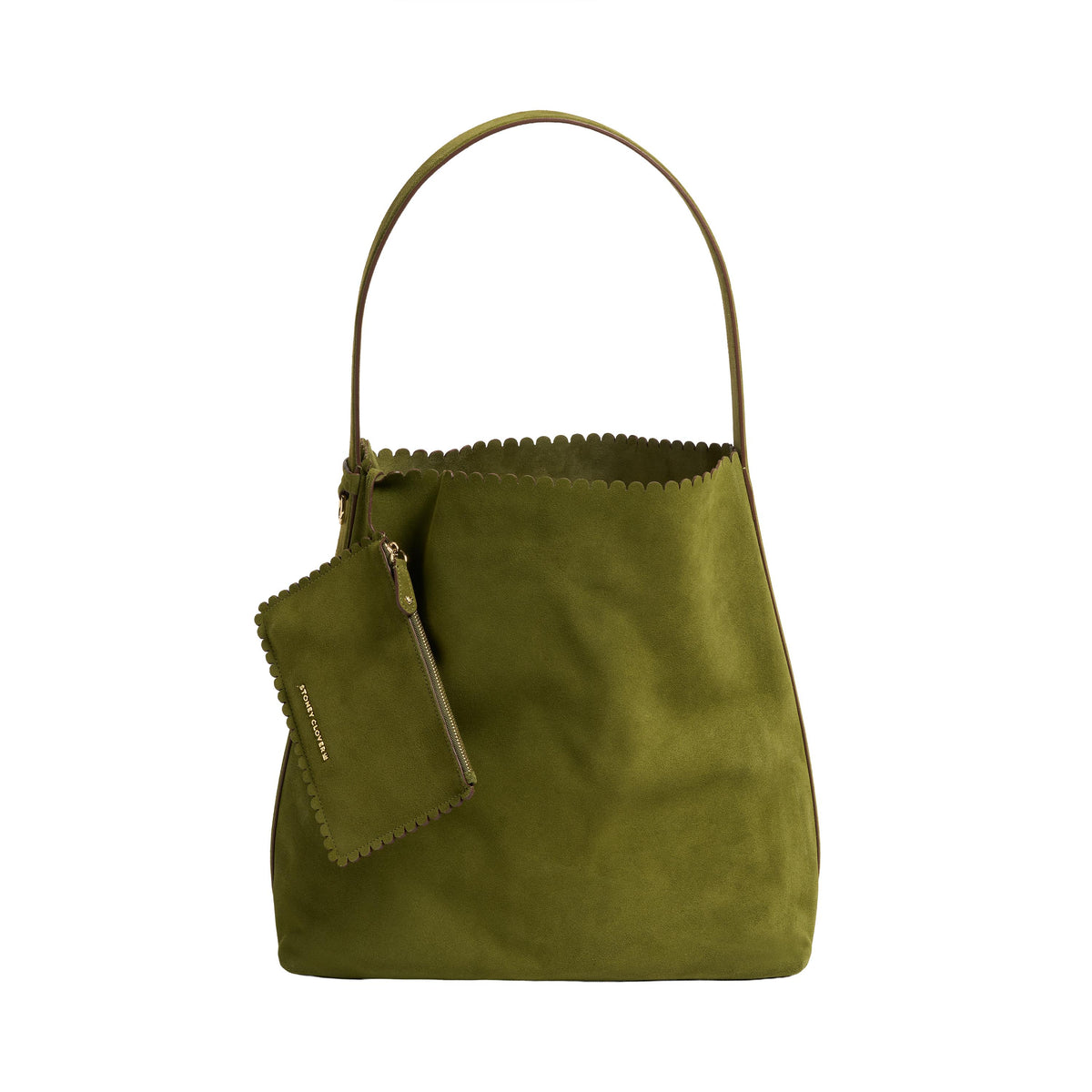 Stoney Clover Lane Pittsford Pebbled Suede Slouchy Shoulder Bag