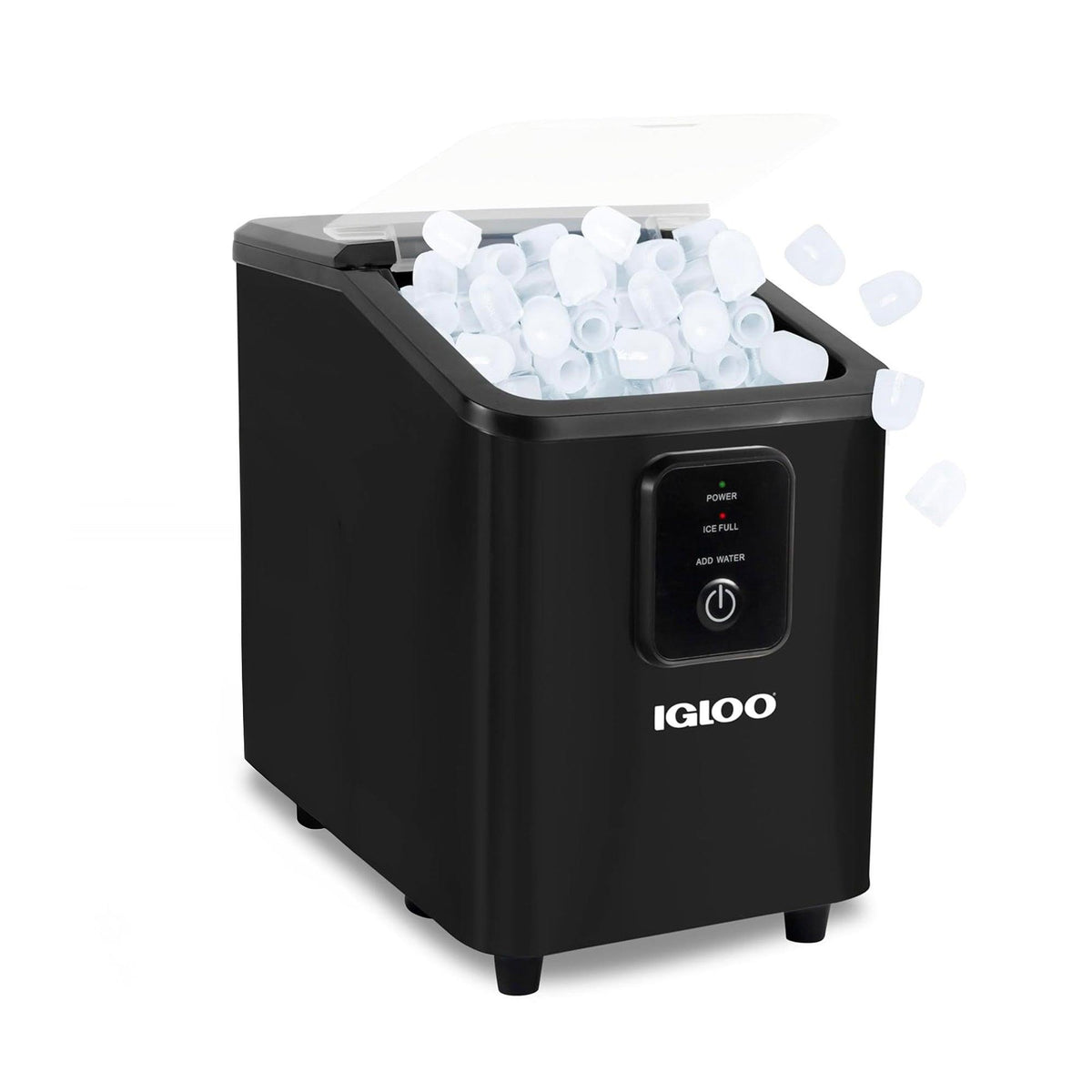 Igloo 26lb Self-Cleaning Portable Countertop Ice Maker Black
