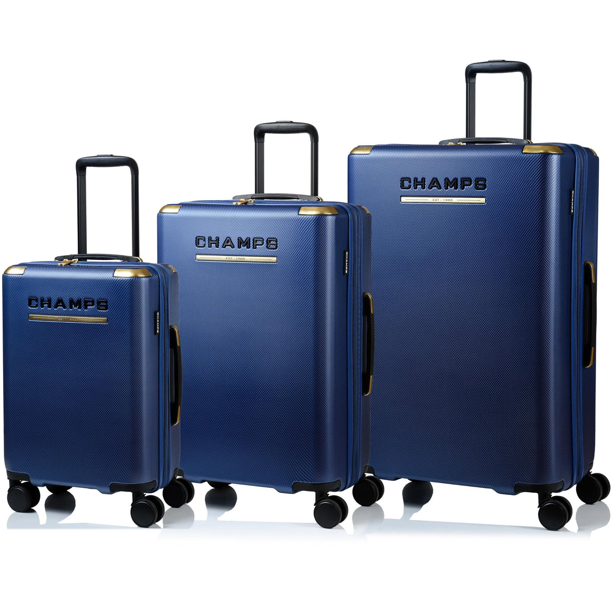 Champs Luggage Luxe II Hardside Luggage Set Size 3 Pieces