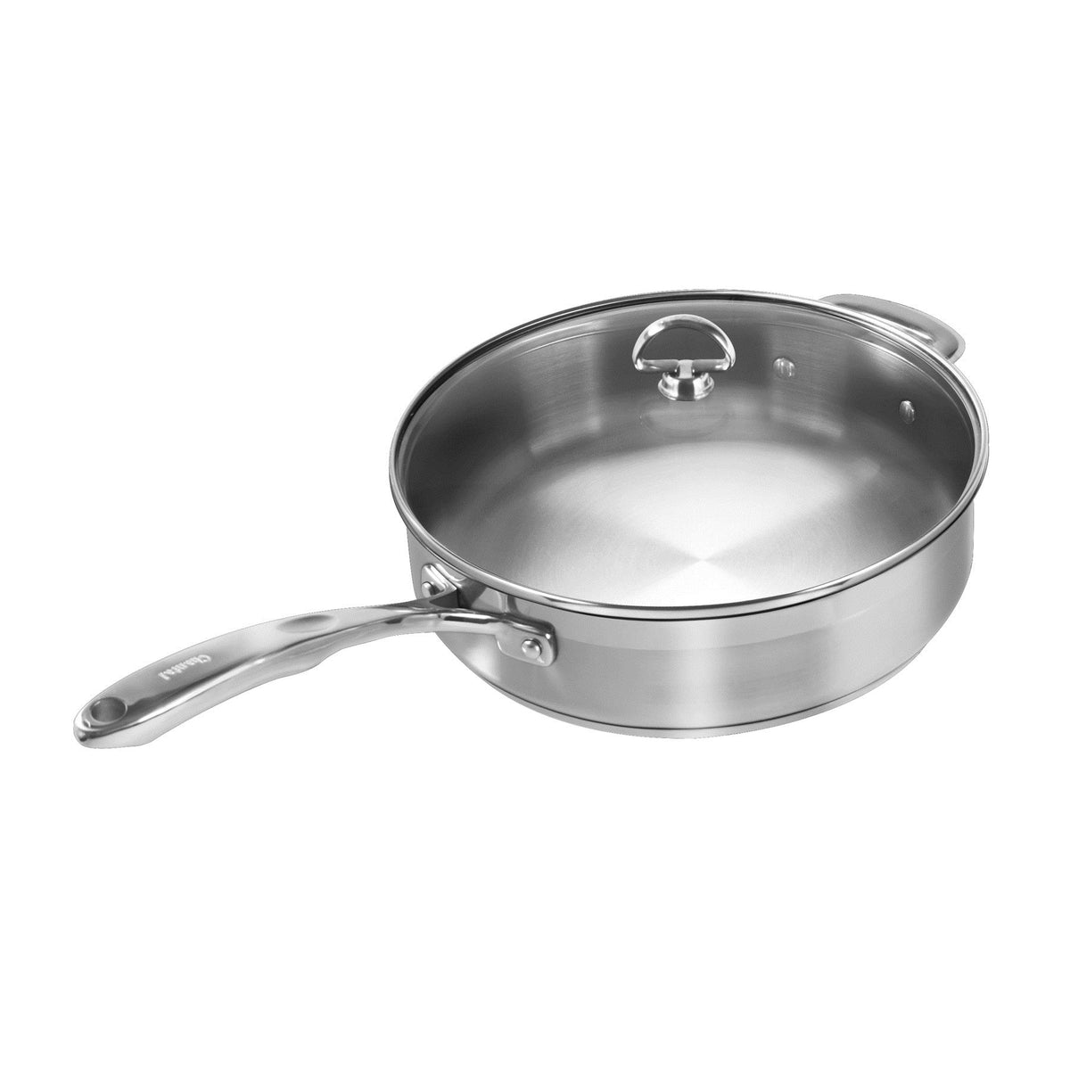 Chantal Induction 21 Steel Ceramic Coated Saute Skillet with Lid (5 Qt.)