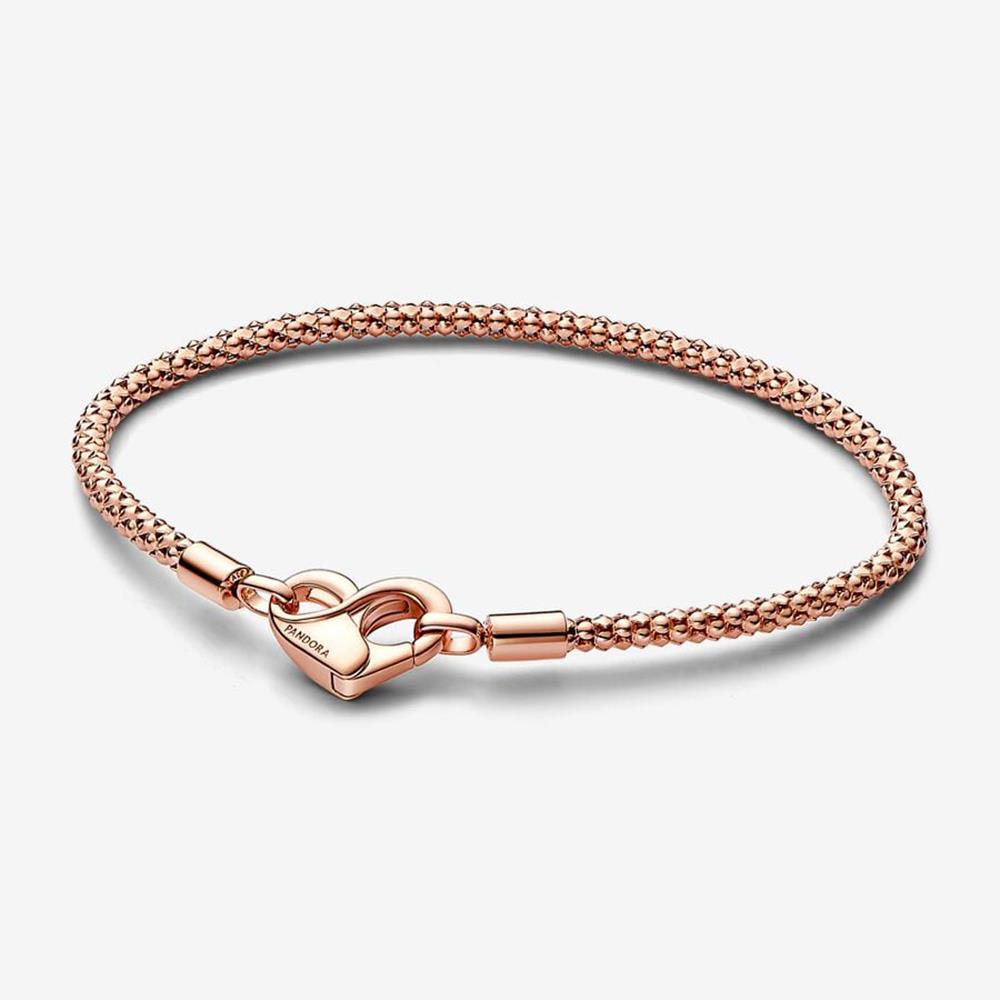 Pandora Moments Studded Chain Bracelet Size 7.5"
