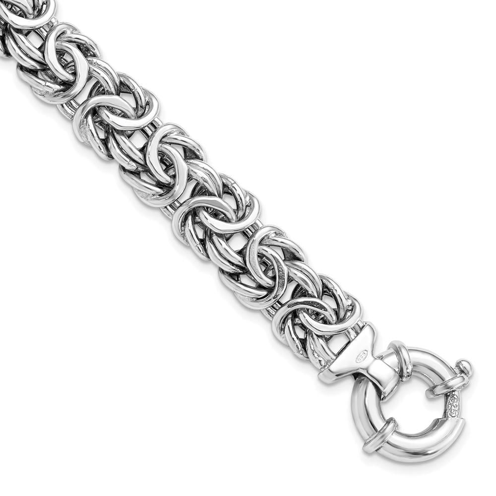 Distinctive Sterling Silver Fancy Link Bracelet