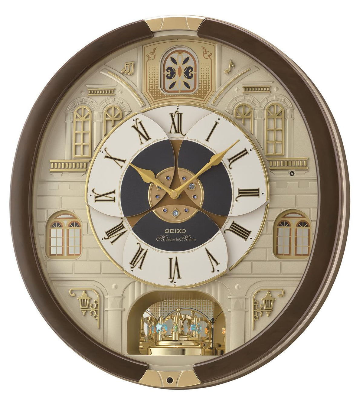 Seiko Clocks MIM-Wall, Quartz, Brown