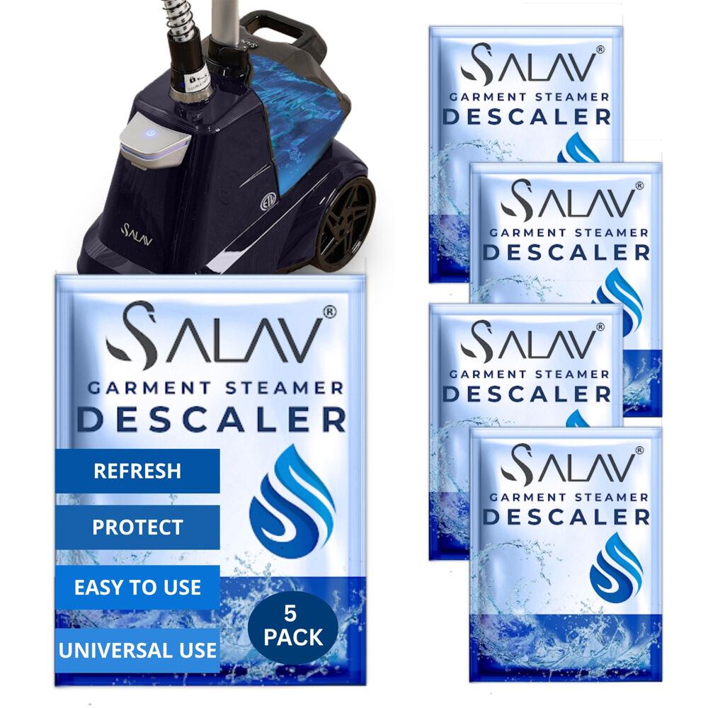 SALAV Upright Garment Steamer Descaling Packets for Mineral Build-Up, 5 Piece