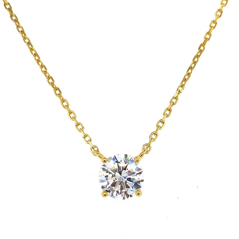 Anna Zuckerman Just Like a Diamond Only Better Necklace Size 2 Carat