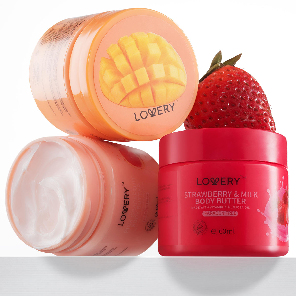 Lovery Scented Body Butter - 3Pc Whipped Cream Size 3 Pieces