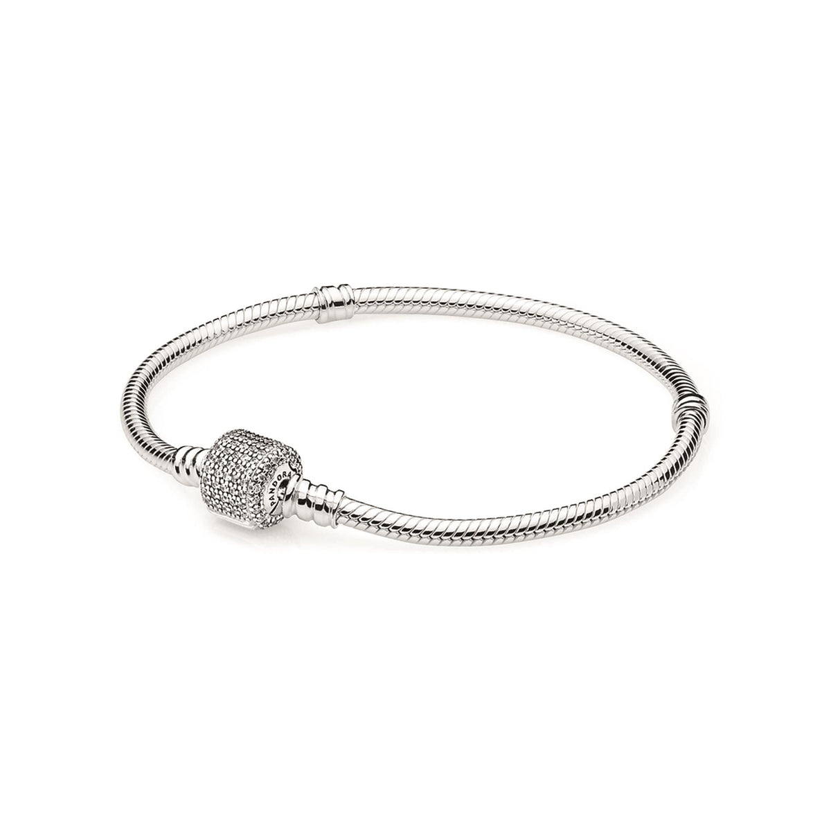 Pandora Charm Bracelet Sterling Silver Size 7.9"