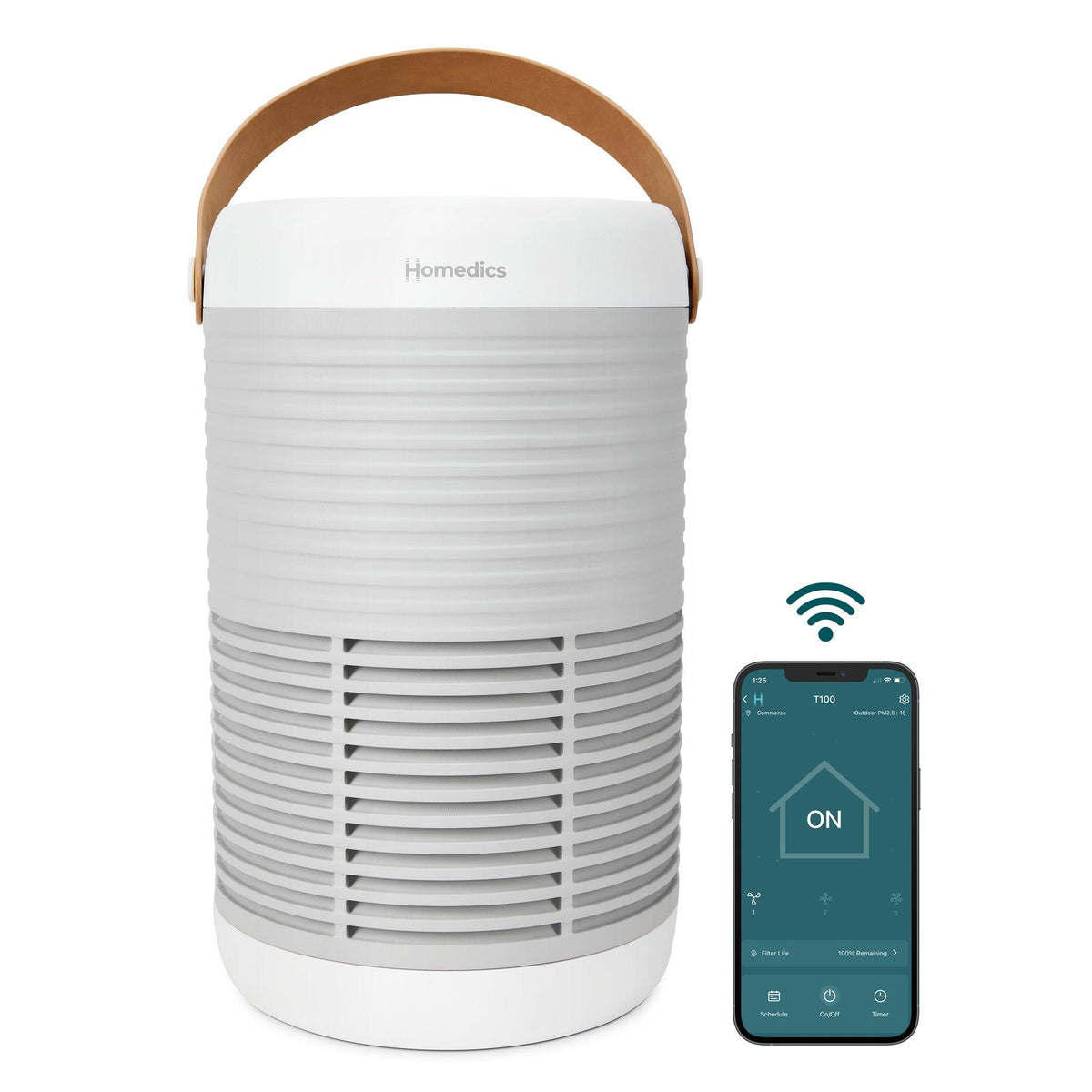 Homedics Smart True HEPA Odor Reducing Large Room Air Purifier