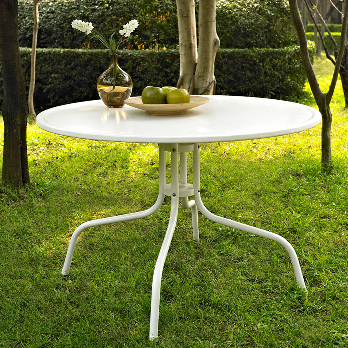 Crosley Outdoor Griffith 39" Round Retro Outdoor Dining Table