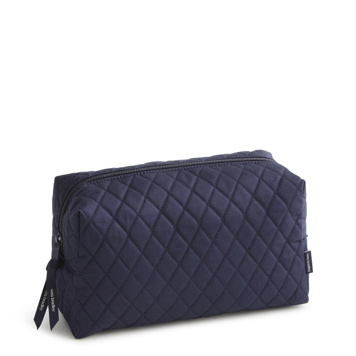 Vera Bradley Large Cosmetic-Peacoat-Premium Cotton