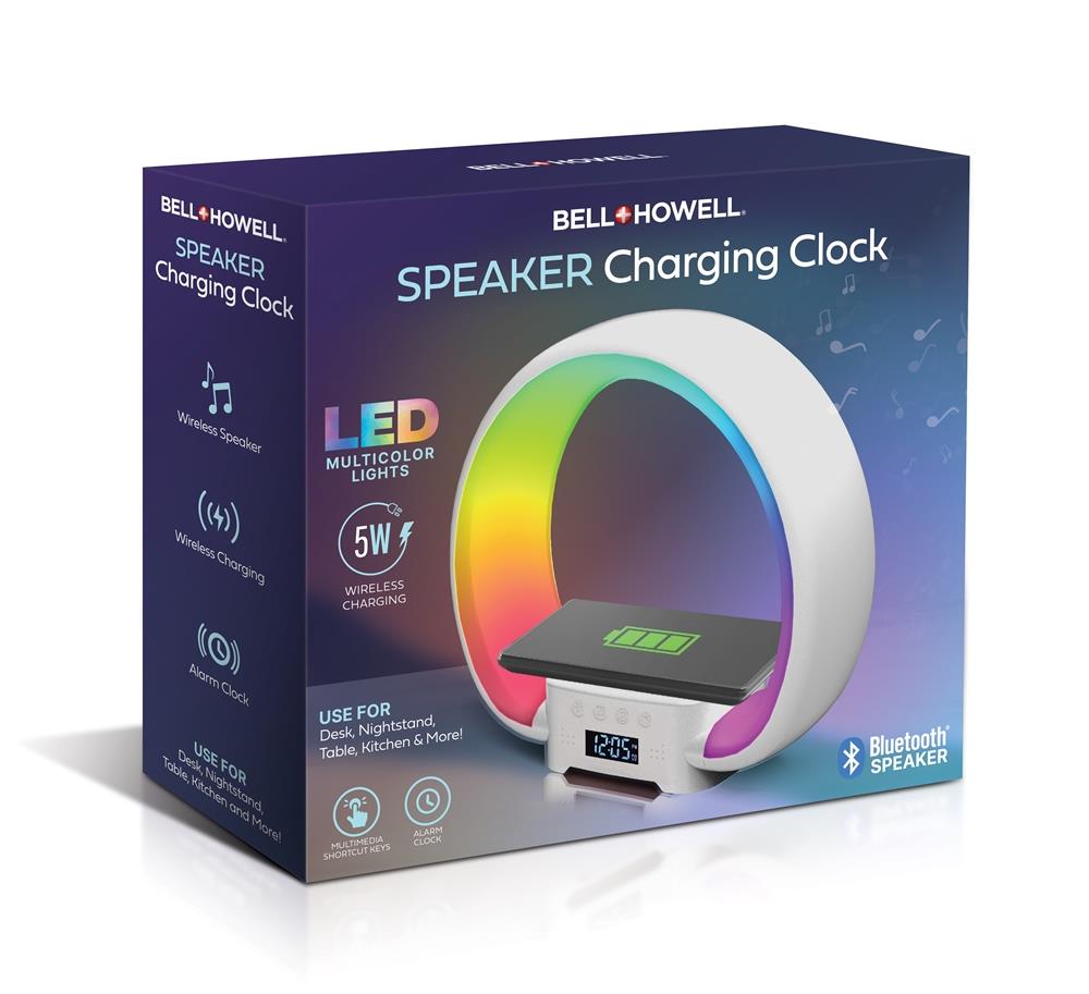Bell + Howell RGB Speaker Charging Clock