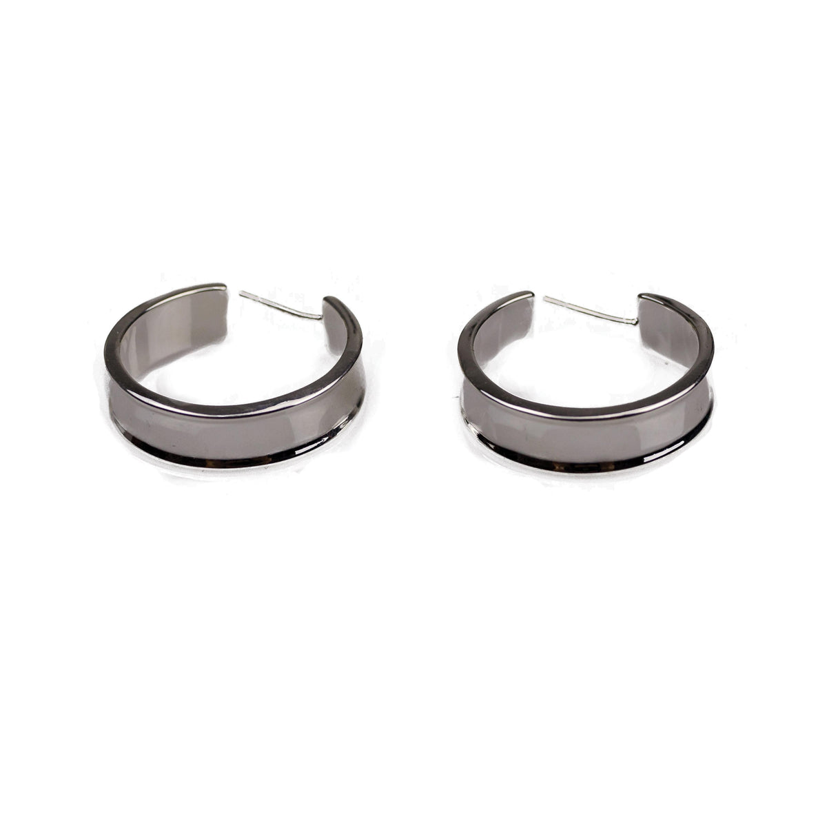 Completely Bella Silver Plated Hoop Earrings