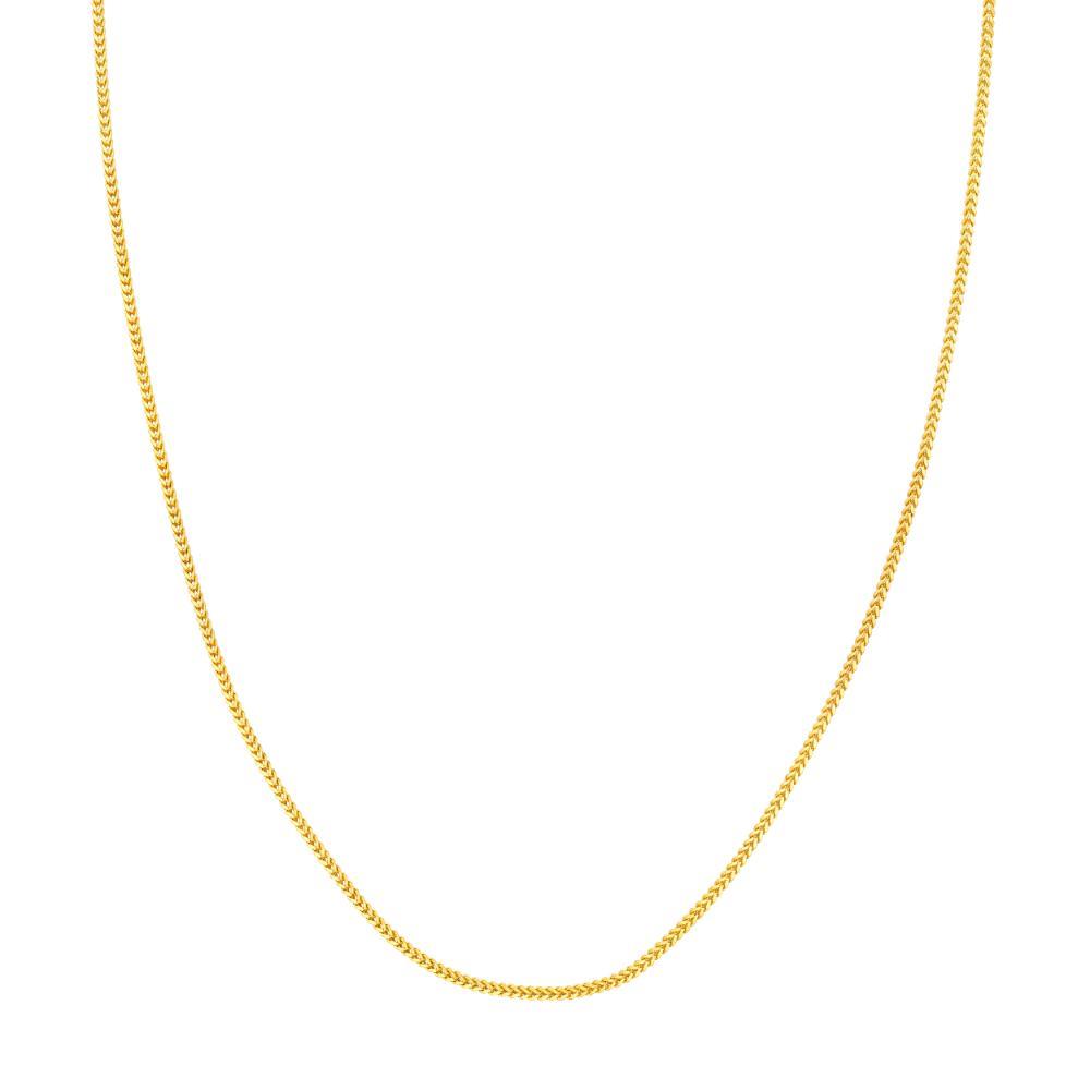 HAWLEY ST 1.55mm Hollow Square Franco 20"Chain