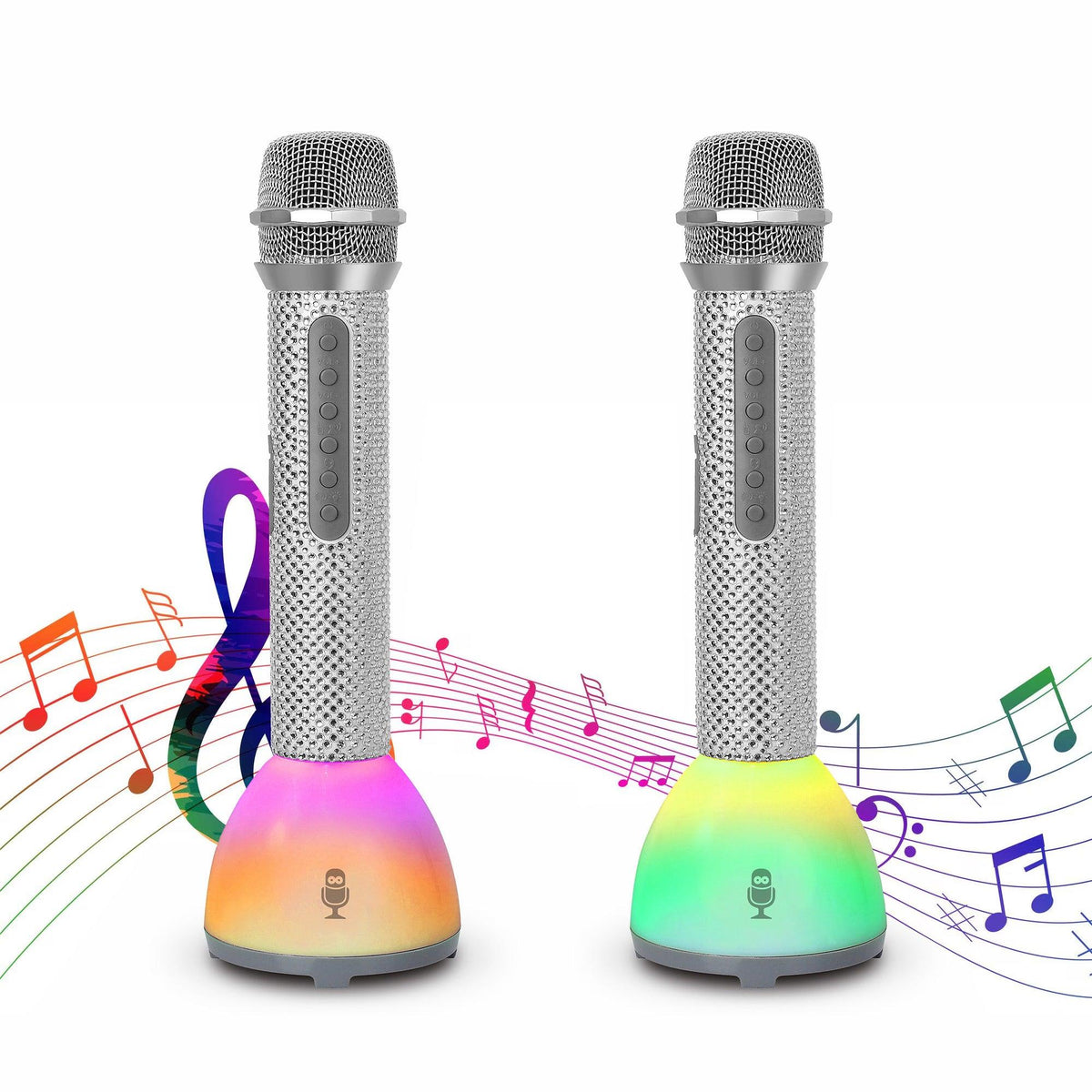 Singing Machine Bling Duets Walkie Talkie Microphone