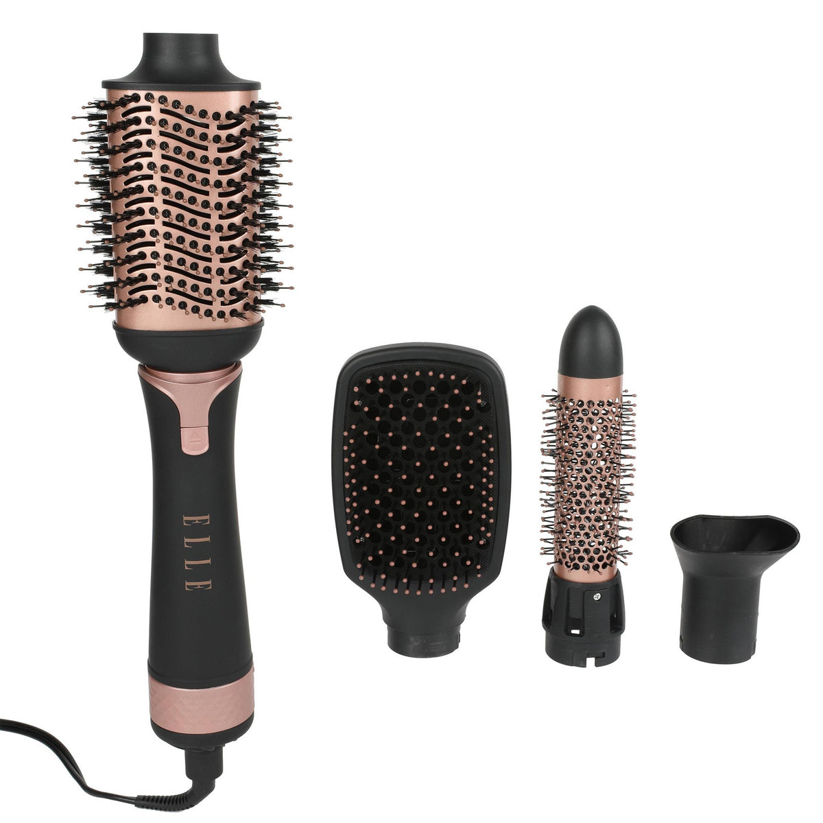 Elle Premiere 4-in-1 Hair Dryer Brush w/ 4 Interchangeable Heads