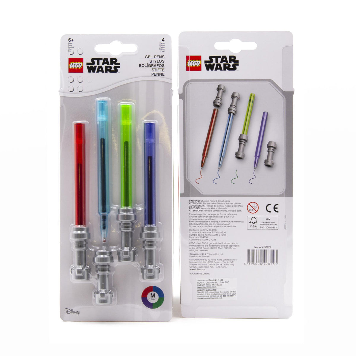 LEGO Star Wars Lightsaber Gel Pens - 4 Pack