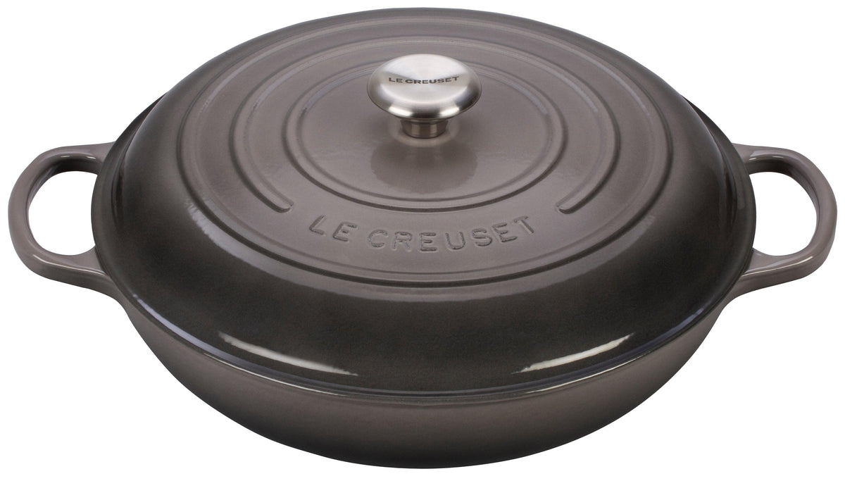 Le Creuset 5qt Signature Cast Iron Braiser Oyster