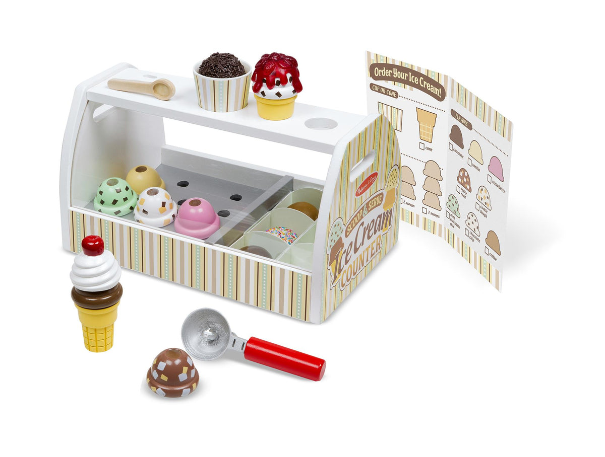 Melissa & Doug Scoop & Serve Ice Cream Counter Ages 3+ Years