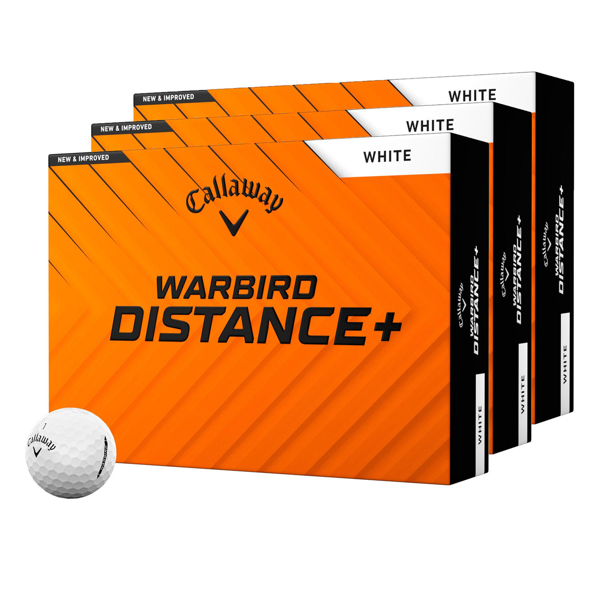 Callaway Warbird Distance+ White 2025 Golf Ball Kit - 3 Dozen