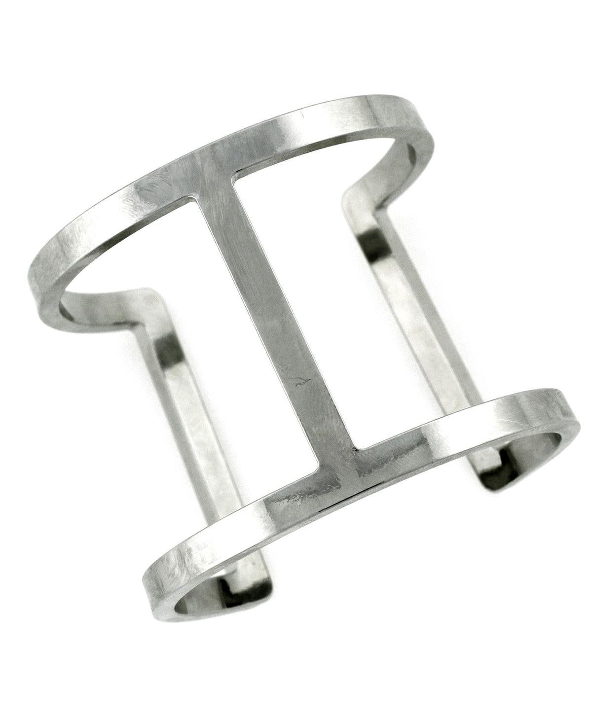 Vince Camuto Silver Tone Cut Out Cuff Bracelet