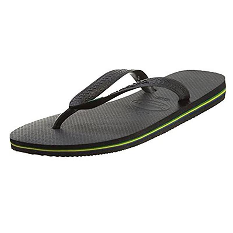 Havaianas Mens Brazil Flip Flops-Steel Grey-8