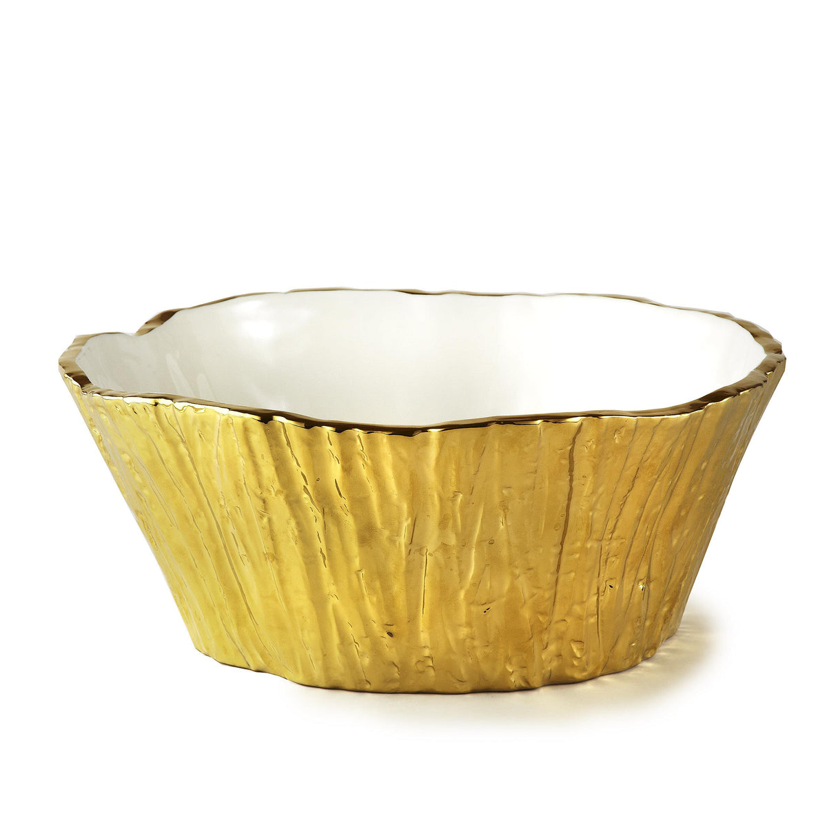 Stark Home Botanic Collection 10" Porcelain Tree Bark Bowl