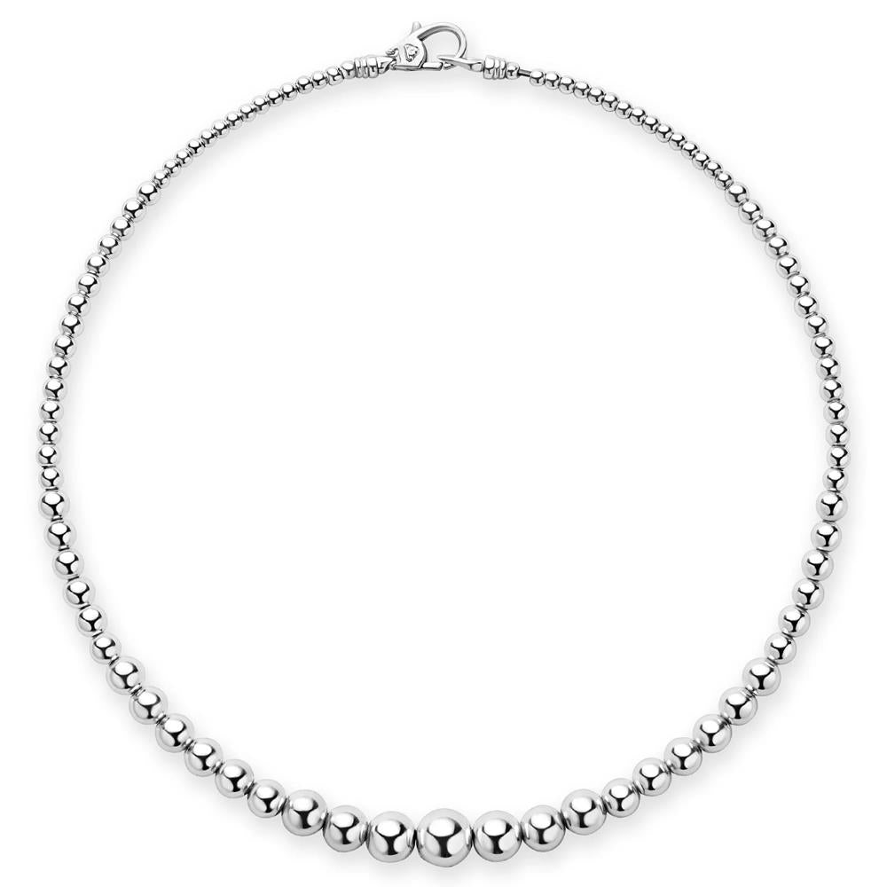 Lagos Petite Graduated Bead Necklace Size 16"