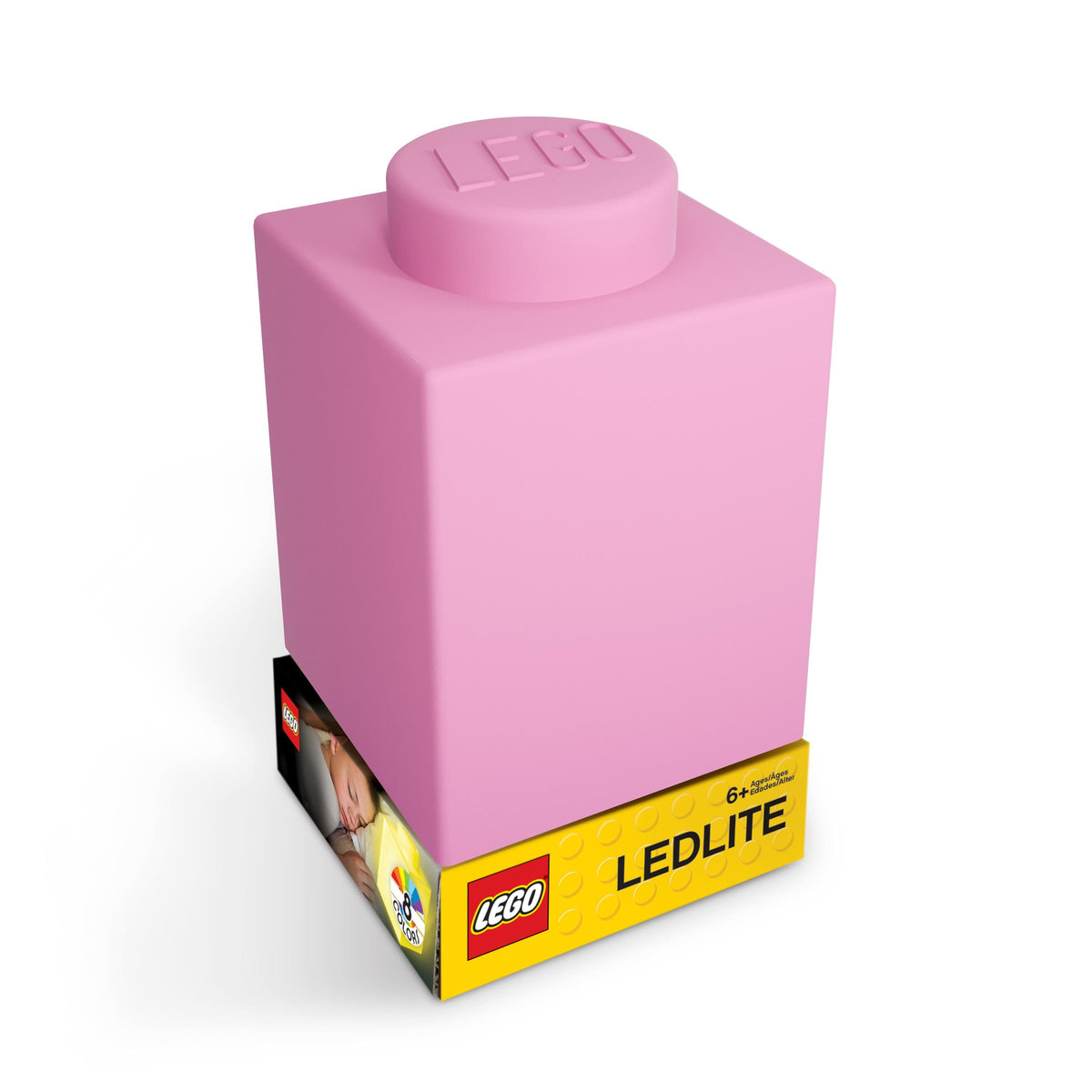LEGO 1X1 Brick Silicone Night Light - Pink