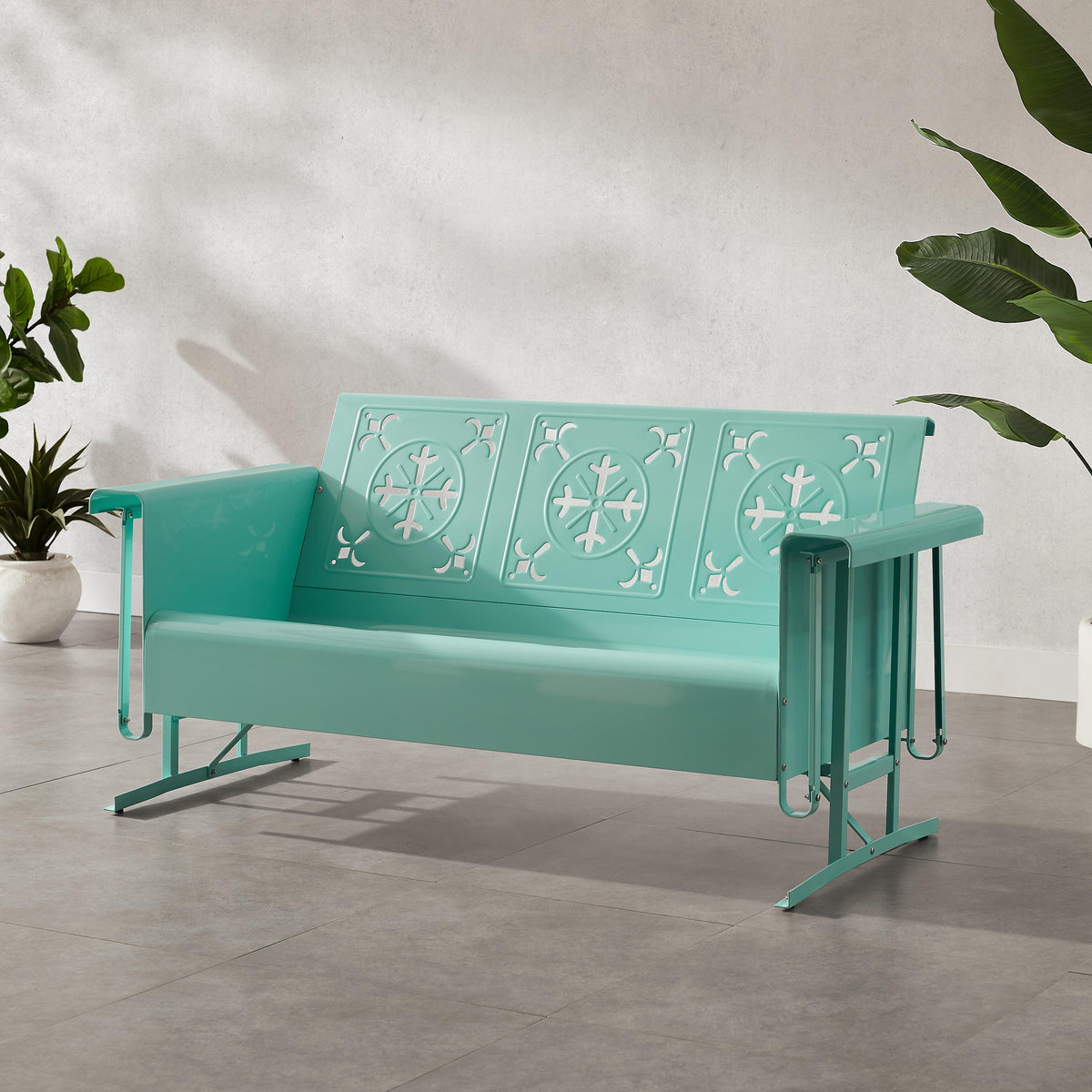 Crosley Outdoor Azalea Retro Outdoor Sofa Glider