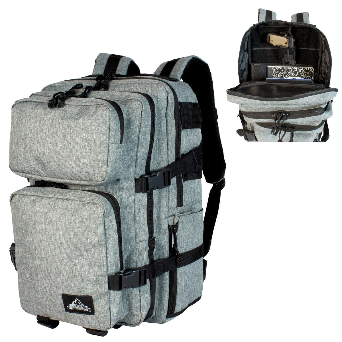 Red Rock Outdoor Gear Large Urban Assault Pack - Grey
