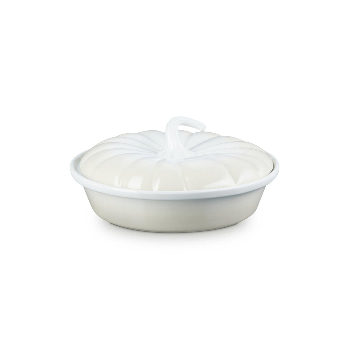 Le Creuset 9" Stoneware Pumpkin Baker w/ Lid Meringue