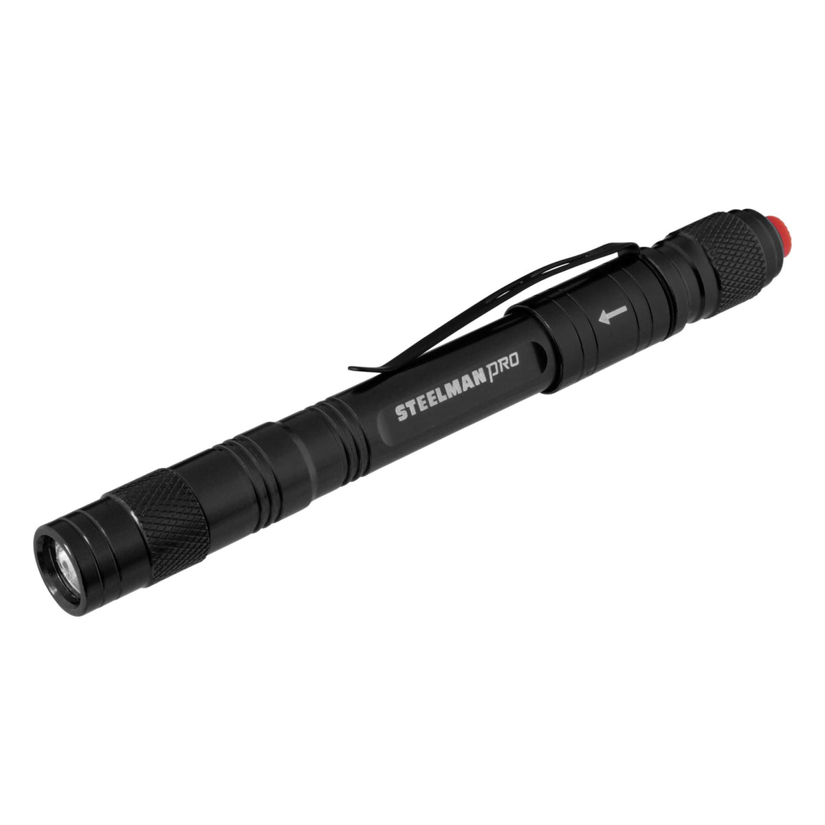 JS Products Steelman Rechargeable 70 Lumen Pen Light in Black