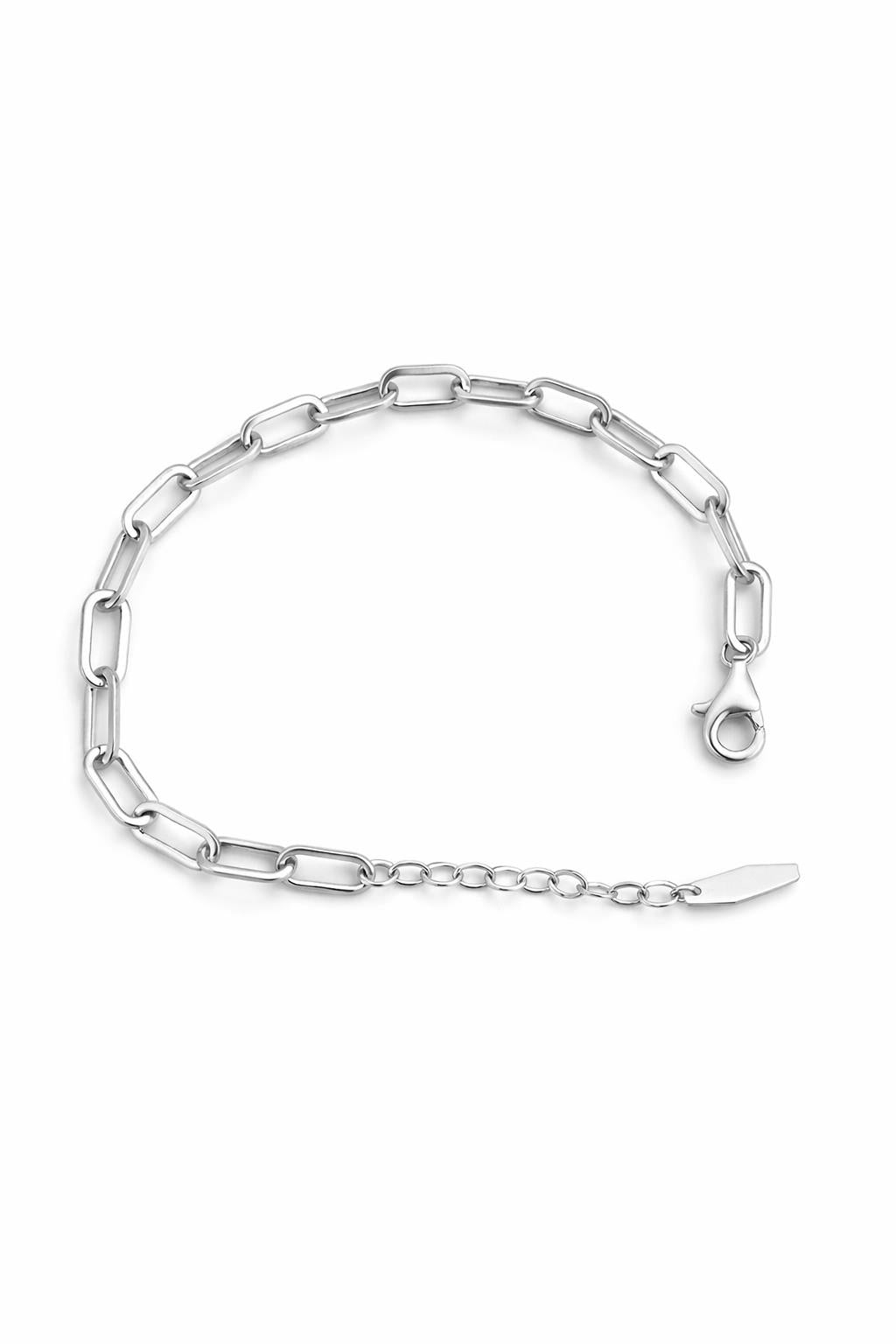 Completely Bella Latonia Cabella created Sterling Silver Geometric Ellipse Chain design Bracelet