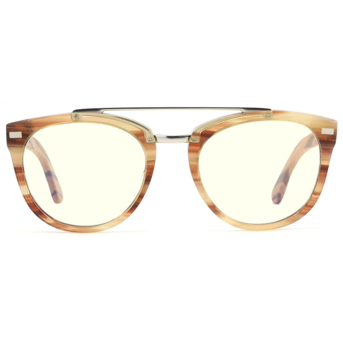 Joycoast Zion Aviator Blue Light Blocking Glasses Wooden Glasses