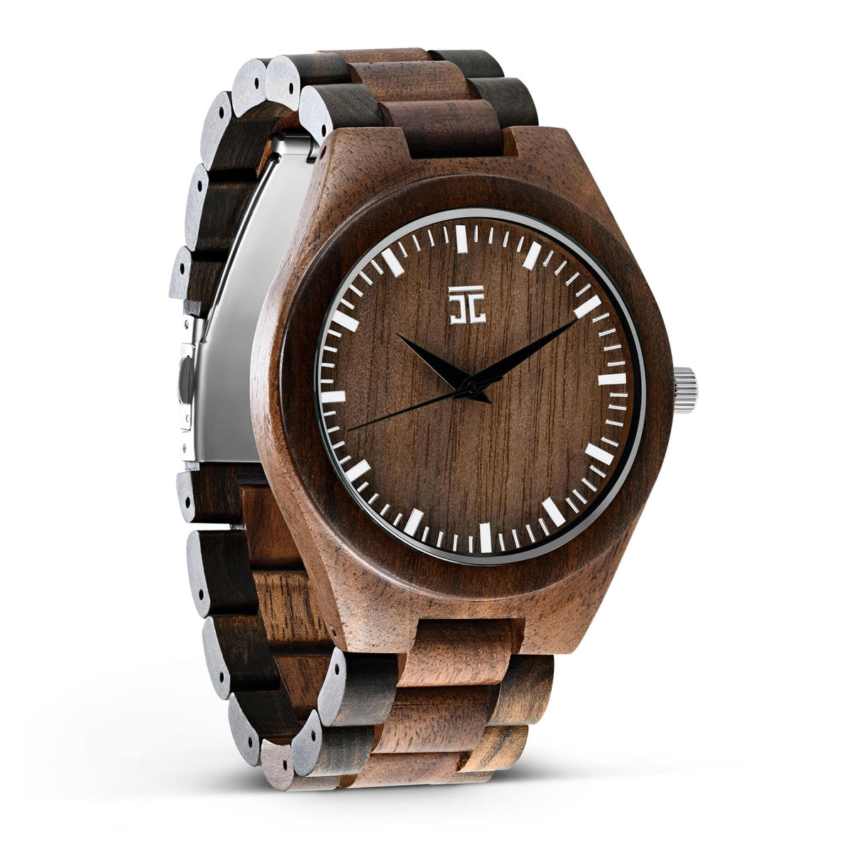 Joycoast Hex Walnut & Dark Sandalwood Wooden Watch