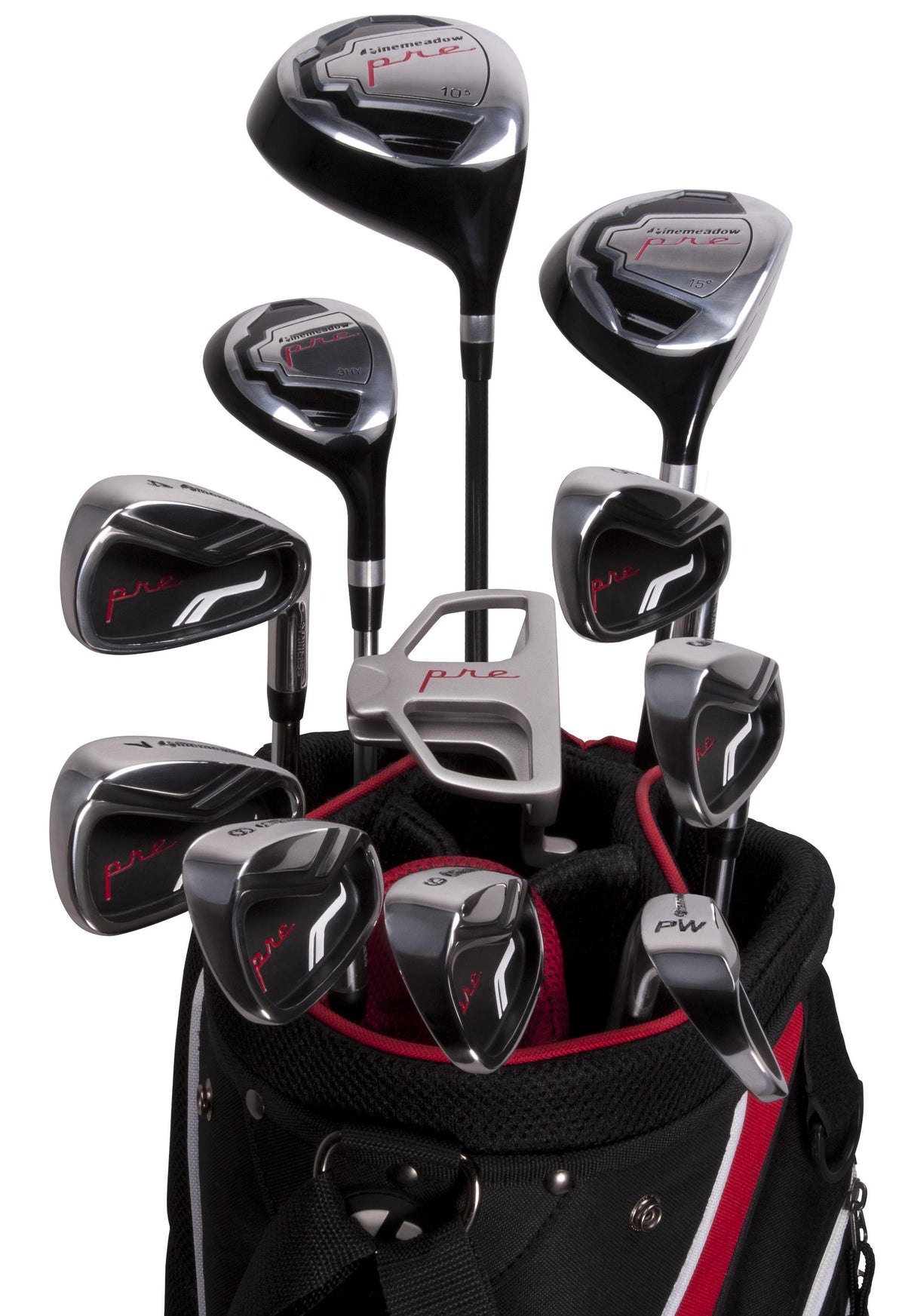 Pinemeadow Golf Pre 16-Piece Complete Men's Set in Right Hand
