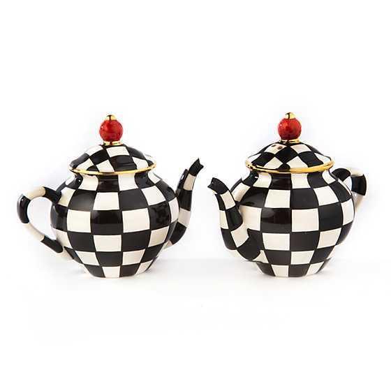 MacKenzie-Childs Courtly Teapot Salt & Pepper Set