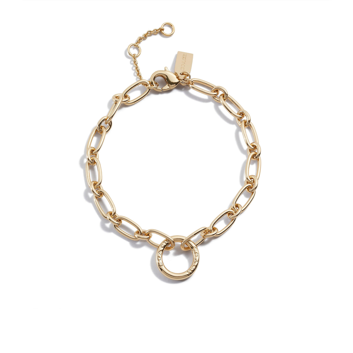 Coach Signature Link Bracelet Gold