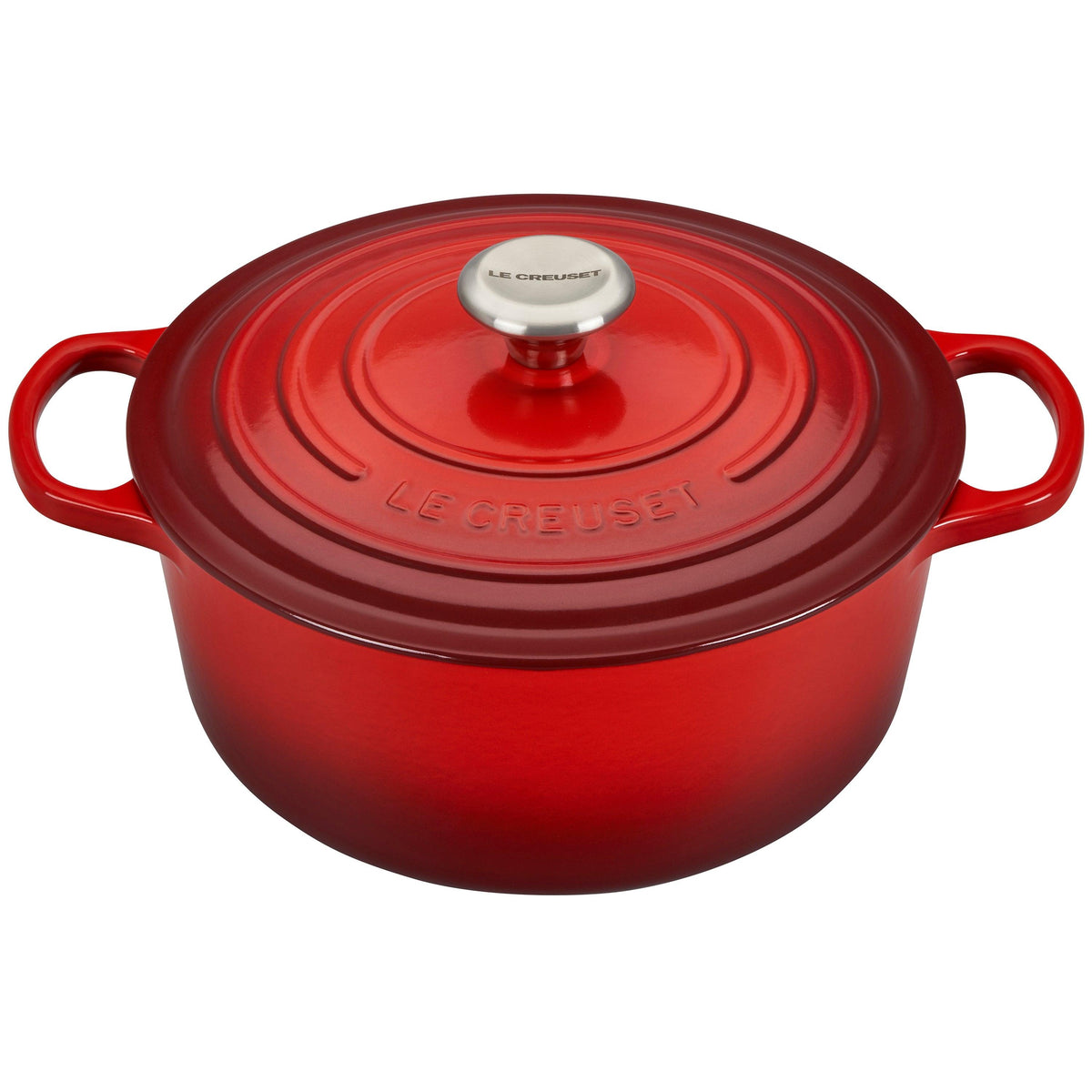 Le Creuset 5.5qt Signature Cast Iron Round Dutch Oven Cerise