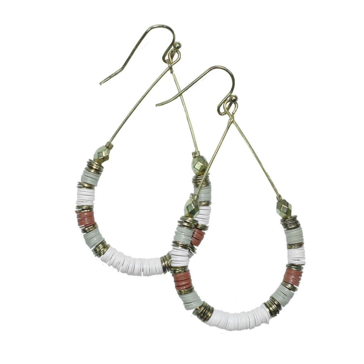 Dupatta Designs Cadence 2 Inch Drop Loop Earrings